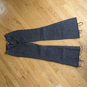 Free People/We The Free High Waisted Flares in Black Wash